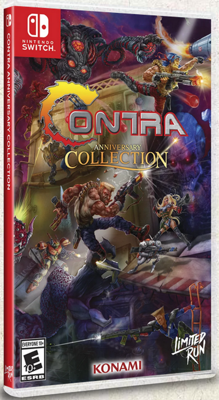 Contra Anniversary Collection physical release nintendo switch