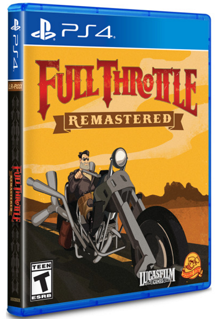 Full Throttle Remastered PlayStation 4 physical release