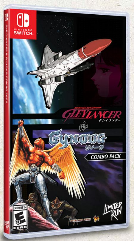 Gleylancer & Gynoug Combo Pack physical release nintendo switch