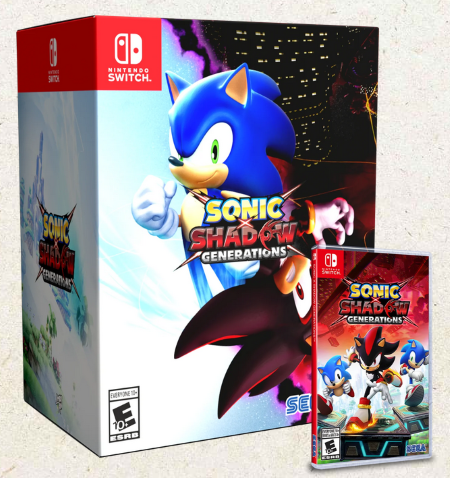 SONIC X SHADOW GENERATIONS Collector's Edition physical release Switch