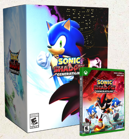 SONIC X SHADOW GENERATIONS Collector's Edition physical release Xbox Series X