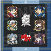 Ace attorney metal pin collection blue